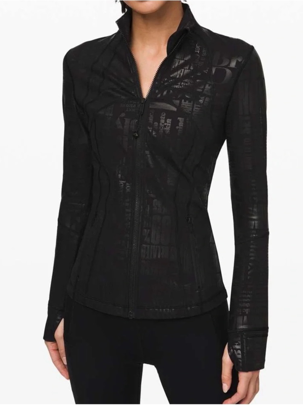 Lululemon Athleta Sparkle Foil Manifesto Define Jacket LTD Edition Size 10